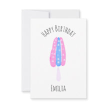 Popsicle de Acuarela Cumpleaños 4 de Julio