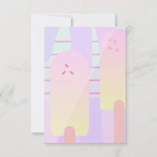 Tarjeta Popsicle de verano Ombre