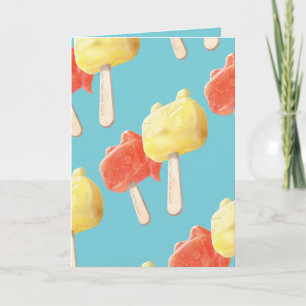 Tarjeta Popsicles de caracteres
