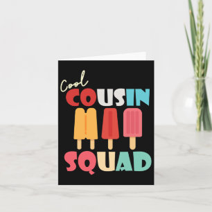 Tarjeta Popsicles Equipo de Primos Geniales Familia Combin