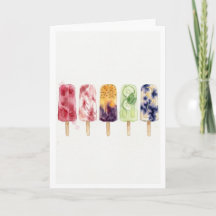 Popsicles pintura acuarela artes verano vibracione