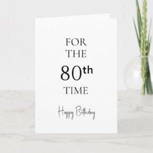 Tarjeta Por 80ª Vez Feliz Cumpleaños