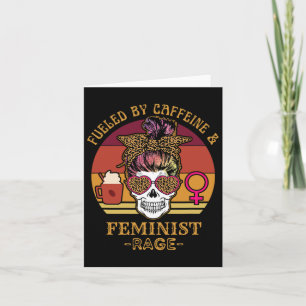 Tarjeta Por Caffeine y Feminist Rage Women's Rights Choic