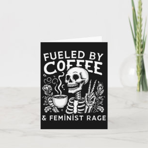 Tarjeta Por Coffee & Feminist Rage Feminism Coffee Lov