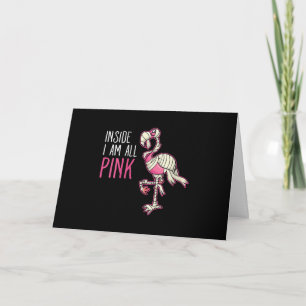 Tarjeta Por Dentro Soy Todo Flamingo Rosa Flamingo Diver