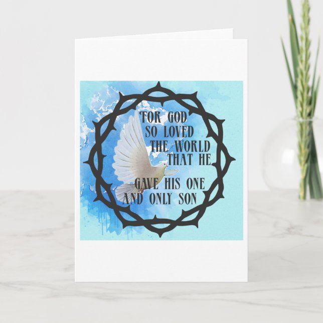 Tarjeta Por Dios tan amado el mundo (Anverso)