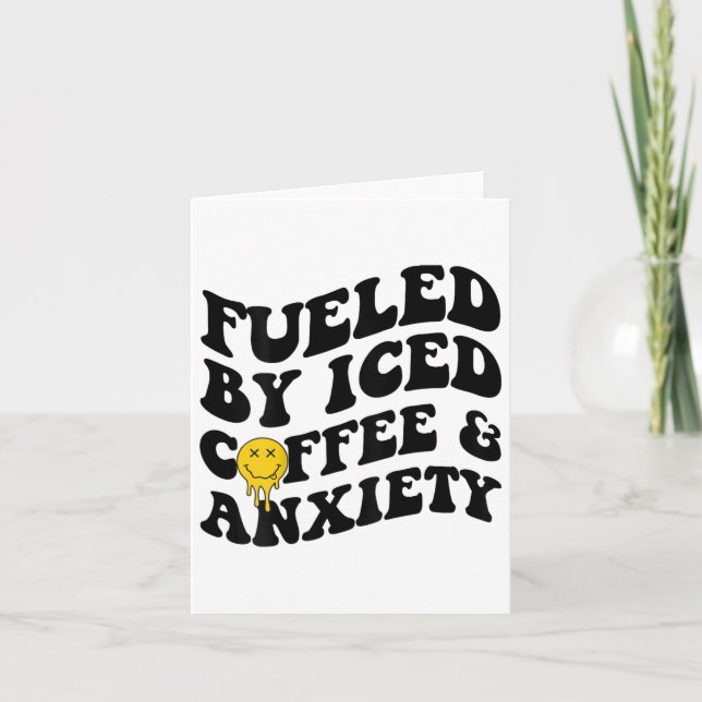 Tarjeta Por El Café Helado Y La Ansiedad La Salud Mental A (Anverso)