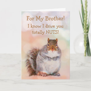 Tarjeta Por el cumpleaños de Brother Squirrel
