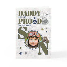 por el cumpleaños de papá del hijo militar