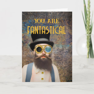 Tarjeta Por el Día de la Amistad Steampunk