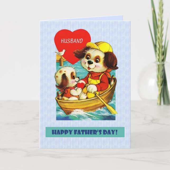 Tarjeta Por el marido en el día del padre (Anverso)