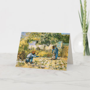 Tarjeta Por el marido en el Día del Padre. Bella Artes