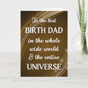Tarjeta Por el nacimiento, papá, tema del Universo del Día