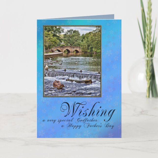 Tarjeta Por el padrino en el día del padre (Anverso)