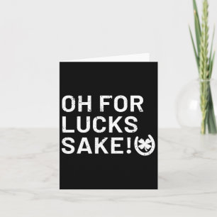 Tarjeta Por El Sake De Las Luces - Funny En St Patricks