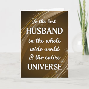 Tarjeta Por el tema del Universo del Día del Padre del Mar