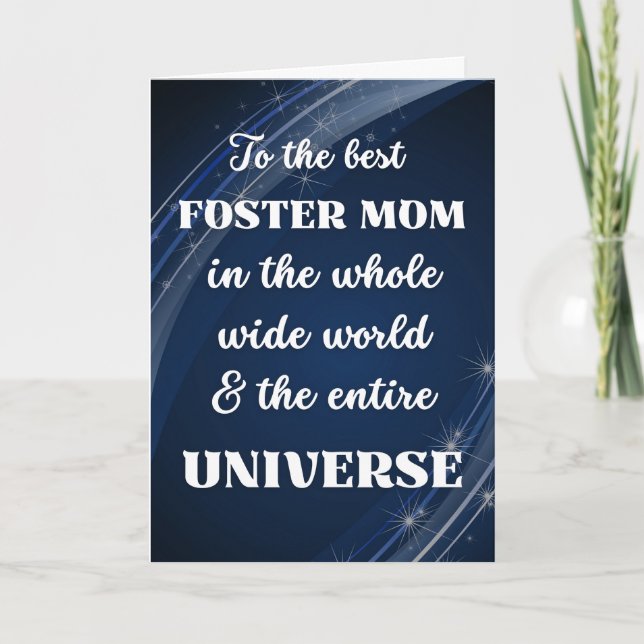 Tarjeta Por el tema estelar del Día de la Madre Madre (Anverso)