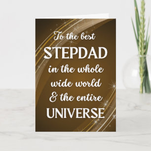 Tarjeta Por el tema universal del Día del Padre de Stepdad