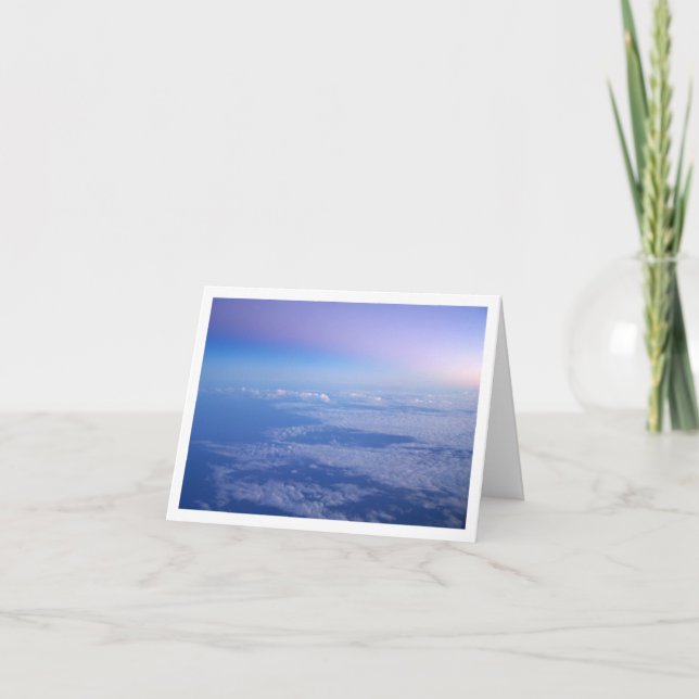 Tarjeta Por encima de las nubes (Anverso)