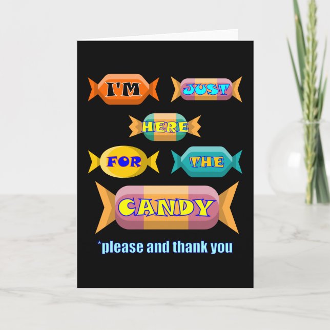 Tarjeta Por Favor Gracias Por Candy (Anverso)