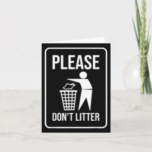 Tarjeta Por favor, no escatimen Rótulo para reciclar el dí