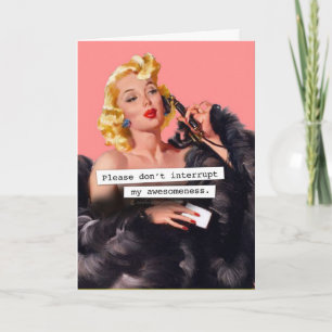 Tarjeta Por favor, no interrumpan mi cumpleaños de incomod