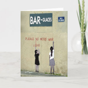 Tarjeta Por favor No Más Guerra / Amor, Normandía, Francia