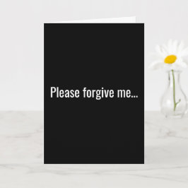 Tarjeta Por Favor, Perdóname, Borracho Como Un Zorro