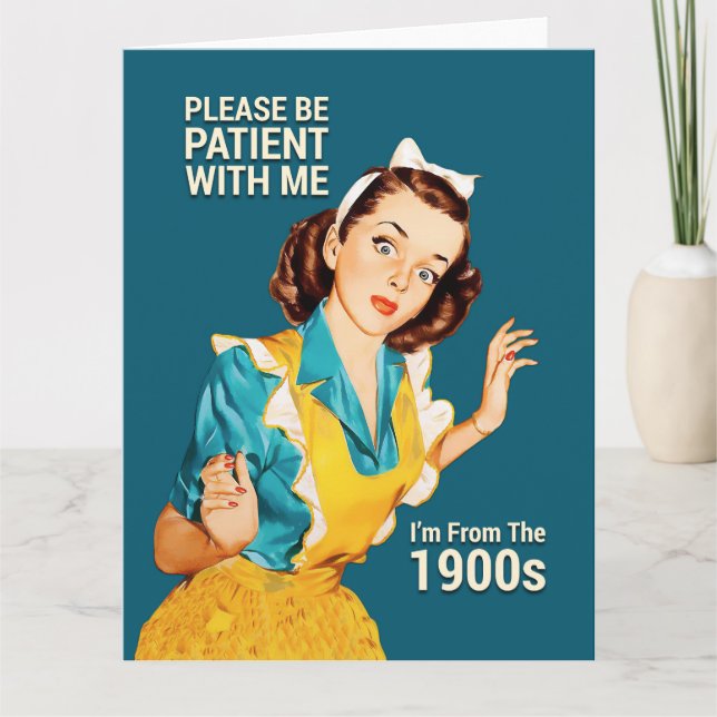 Tarjeta Por Favor Sea Paciente (Anverso)
