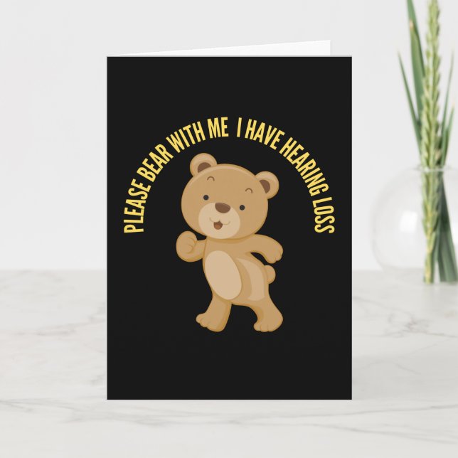 Tarjeta Por favor tengan paciencia conmigo tengo pérdida d (Anverso)