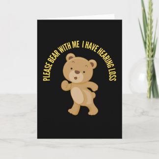 Tarjeta Por favor tengan paciencia conmigo tengo pérdida d