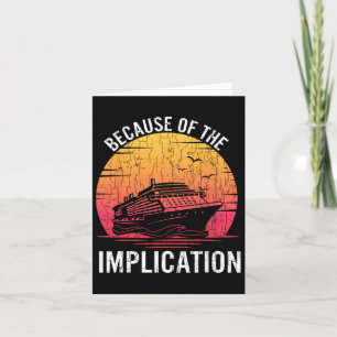 Tarjeta Por Implicación Funny Boat Cruise Boating G