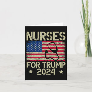 Tarjeta Por la bandera estadounidense de Trump 2024, Trump