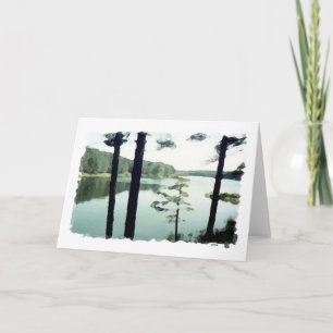 Tarjeta Por la carta del lago