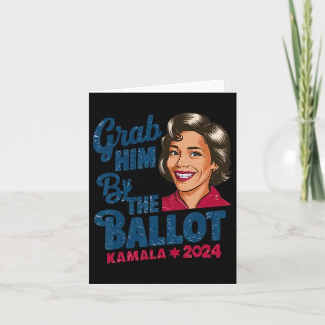Tarjeta Por La Cédula De Votación Kamala 2024 Funny Harris (Anverso)