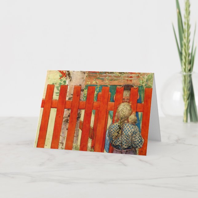 Tarjeta Por la cerca (Anverso)