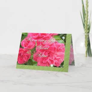 Tarjeta Por la hermana-personalizar secreta
