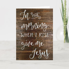 Tarjeta Por la mañana