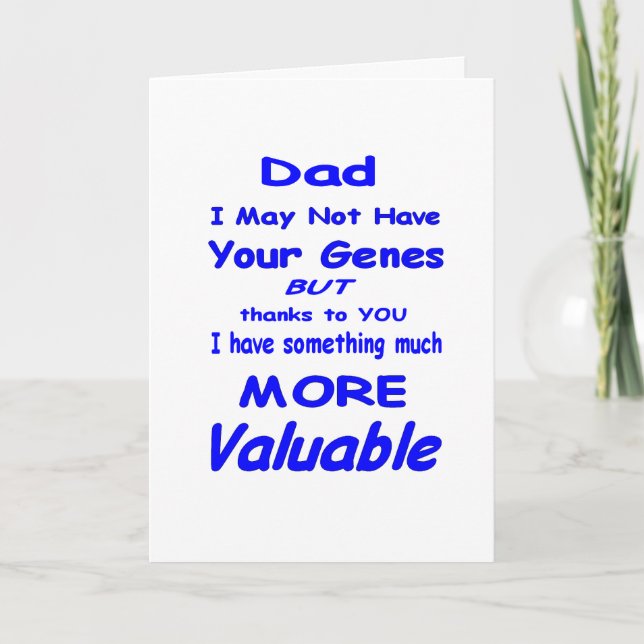 Tarjeta Por las Dads Adoptadas (Anverso)