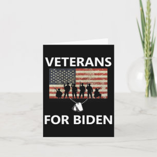 Tarjeta Por las elecciones de Vet Joe Biden Kamala Harris 