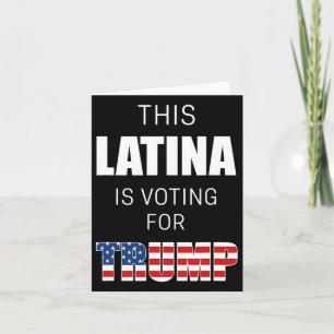 Tarjeta Por las mujeres hispanas del presidente electoral