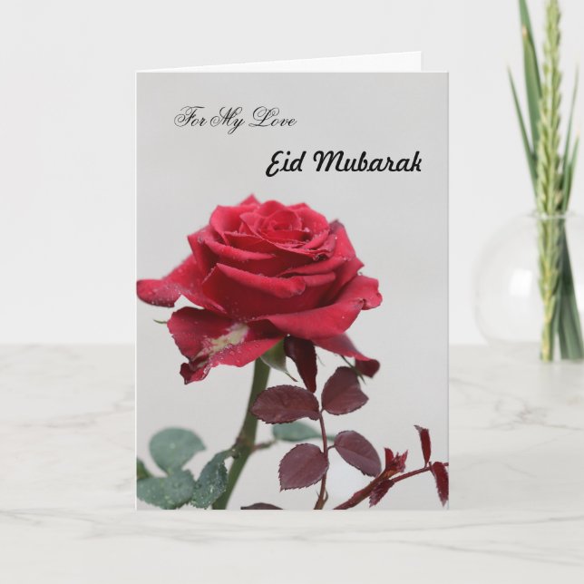 Tarjeta Por mi amor a Eid Mubarak (Anverso)