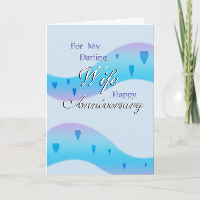 Tarjeta Por mi esposa (aniversario) (Anverso)