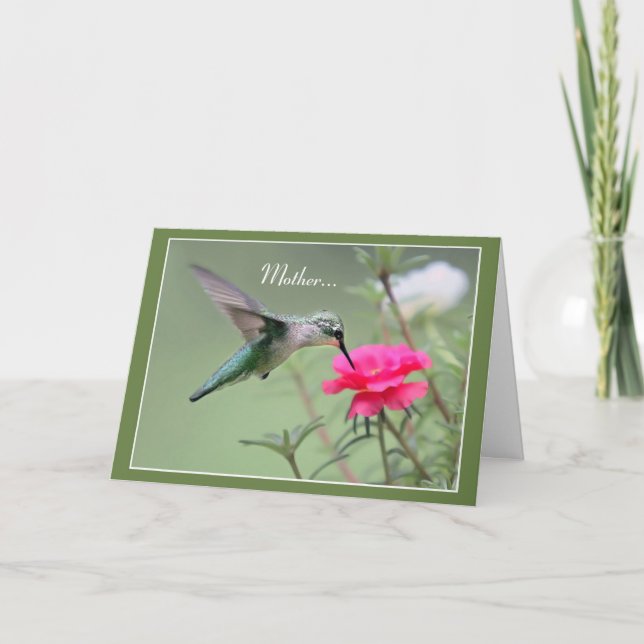 Tarjeta Por Mi Madre... (Anverso)