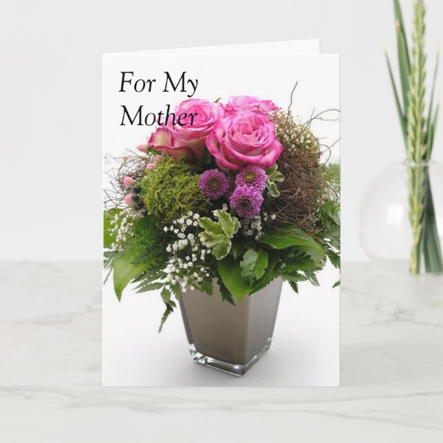 Tarjeta Por Mi Madre. (Anverso)