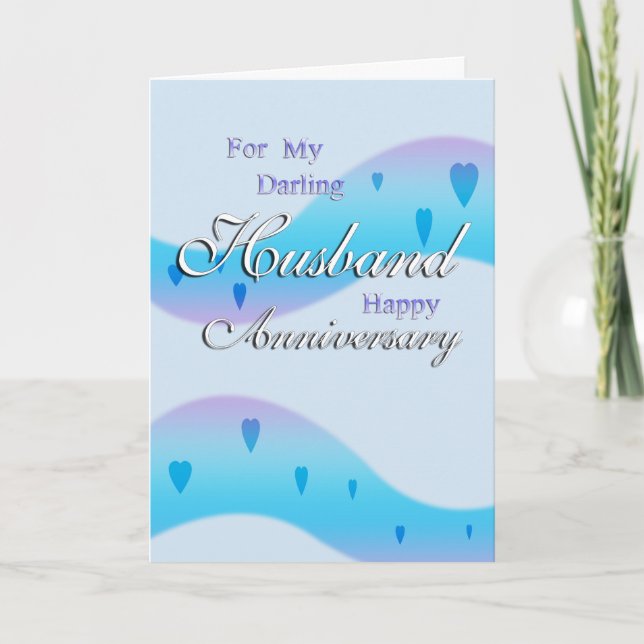Tarjeta Por mi marido (aniversario) (Anverso)
