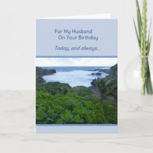 Tarjeta Por mi marido en tu cumpleaños