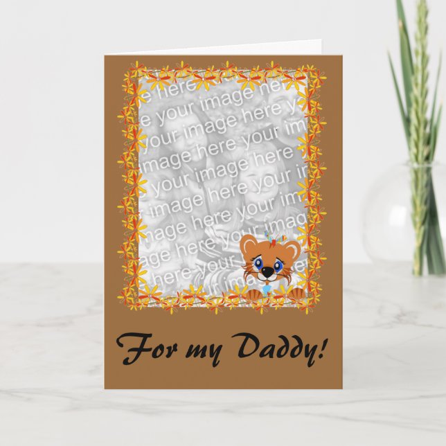 Tarjeta ¡Por mi papá! (Anverso)
