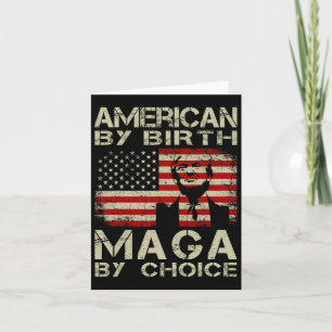 Tarjeta Por Nacimiento Maga Por Elección Pro Trump 2024 Ba