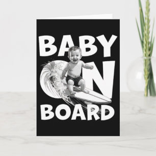 Tarjeta Por On Board Por Surf En Surfboard Divertido Surfi